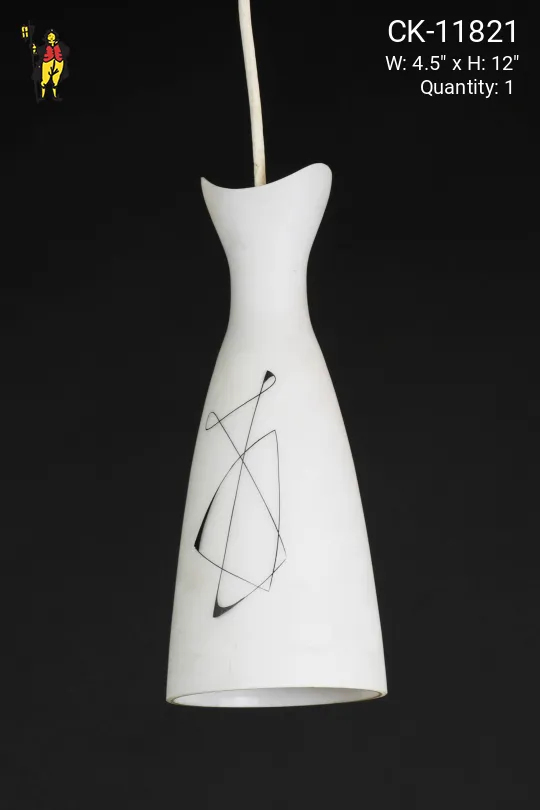 White Glass Modern Pendant