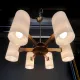 Brass Mid Century Twelve Light Chandelier #0