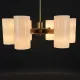 Brass Mid Century Twelve Light Chandelier #1