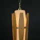 Wood & Glass Mid Century Hanging Pendant #0