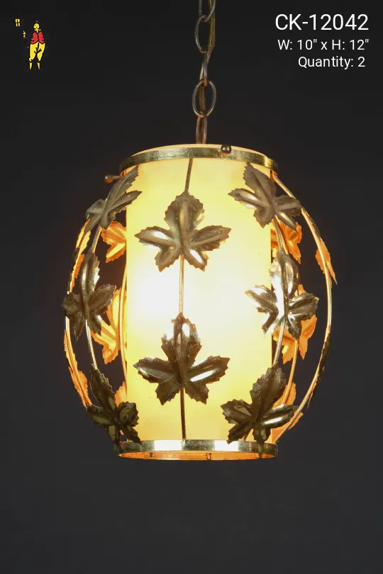 Metal Leaf Hanging Pendant