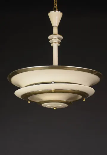 Mid Century Metal Hanging Pendant