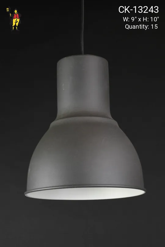 Gray Hanging Reflector Pendant