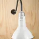 White Industrial Reflector Pendant #0
