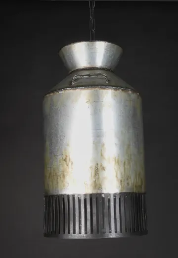 Distressed Nickel Hanging Pendant