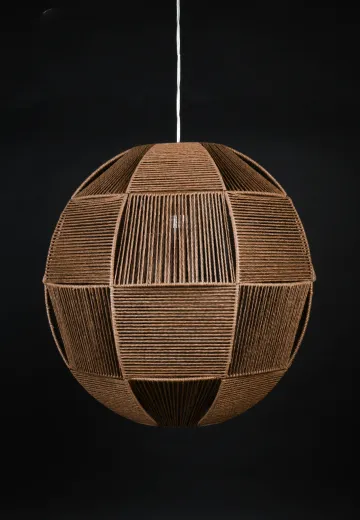 Brown Hanging Fabric Pendant