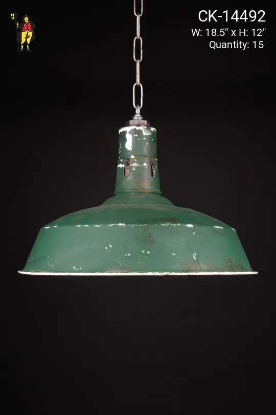 18.5" Green Hanging RLM (Varying Color/Distressed Look)