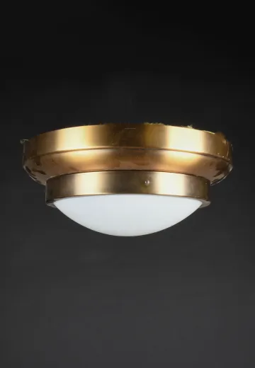 Antique Brass "Rings" Flush Mount Fixture