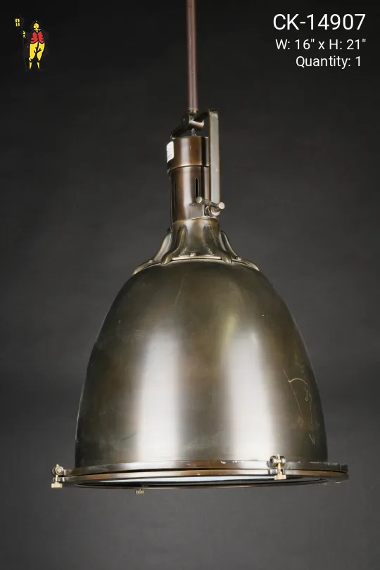 Bronze Hanging Dome Pendant