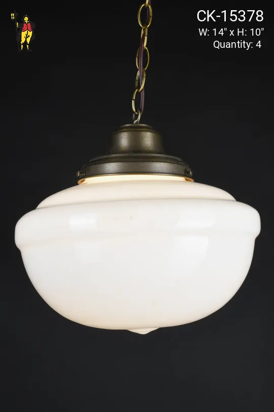 14" Hanging Glass Globe Pendant