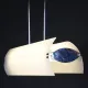Glass & Nickel Modern Linear Hanging Fixture #0