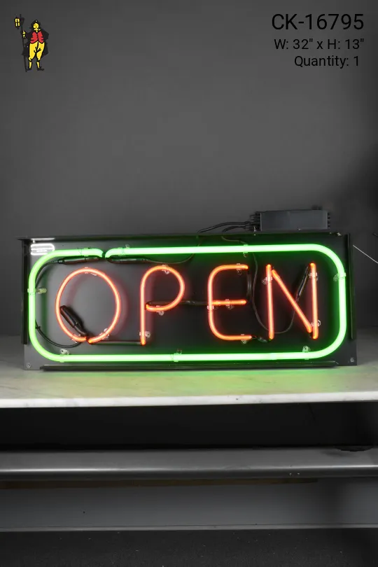 Neon "OPEN" Sign