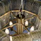 21" Molded Crystal Panel Chandelier #1