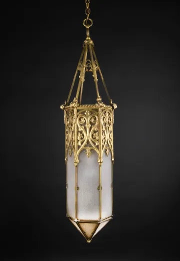 Gothic Brass Hanging Lantern