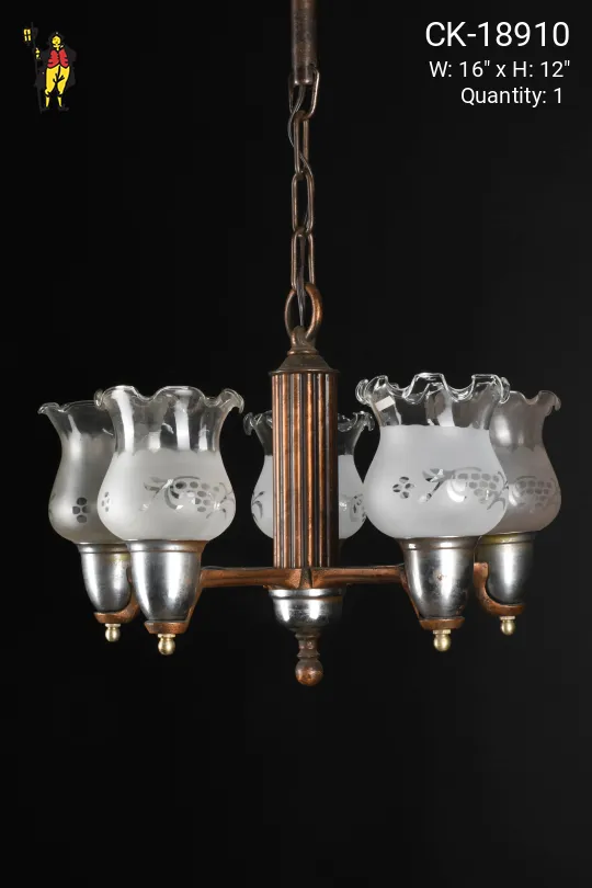 Five Light Petite Chandelier