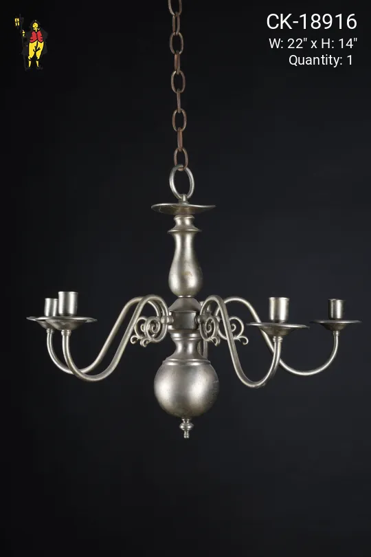 Five Arm Traditional Chandelier Style Candle Holder