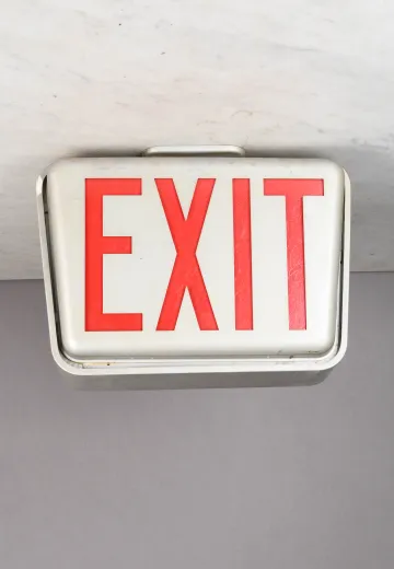 Hanging Metal Single Sided Exit Sign