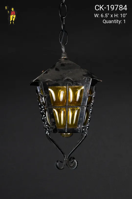 Small Gothic Iron Hanging Lantern