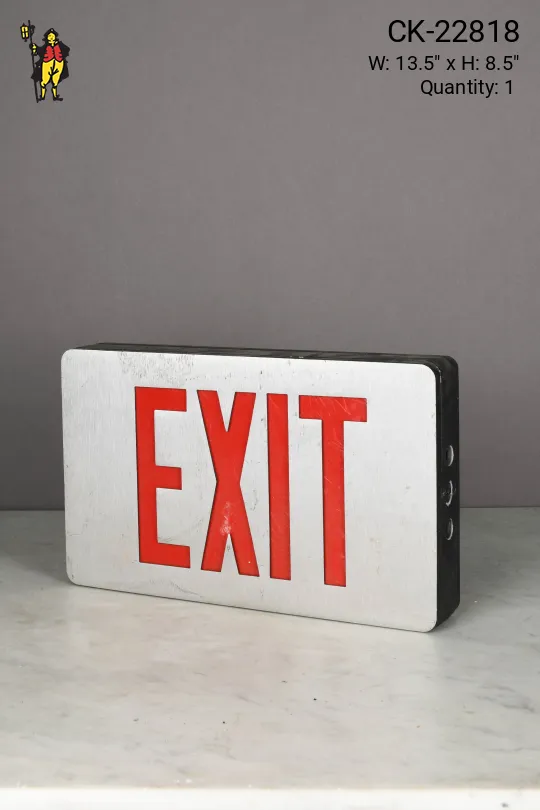 Metal Double Sided Wall Mount Exit Sign