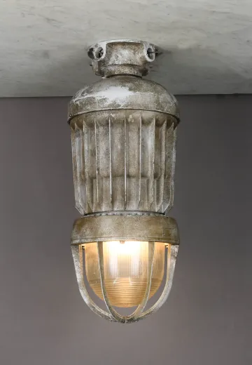 Large Industrial Flush Mount Fixture