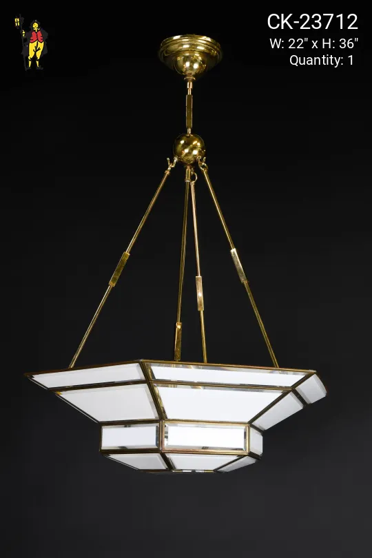 Milk Glass Bowl Chandelier