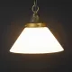 10" White Glass Cone Shade Pendant (3 1/4" Holder) #0