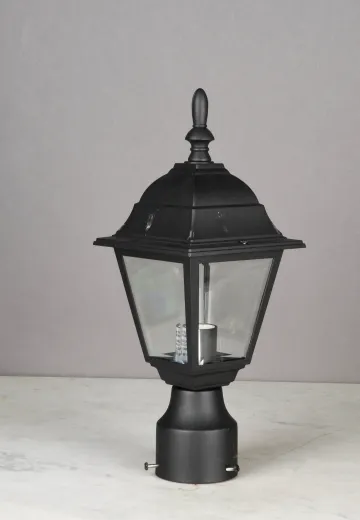Black Traditional Park Style Newel Post Head