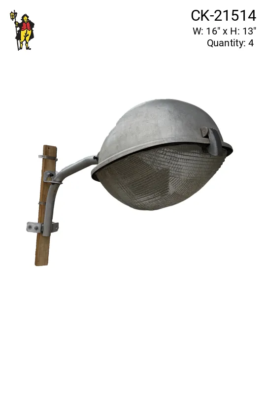 16" Cobra Head On Metal Arm (No Base or Post, Arm Only)