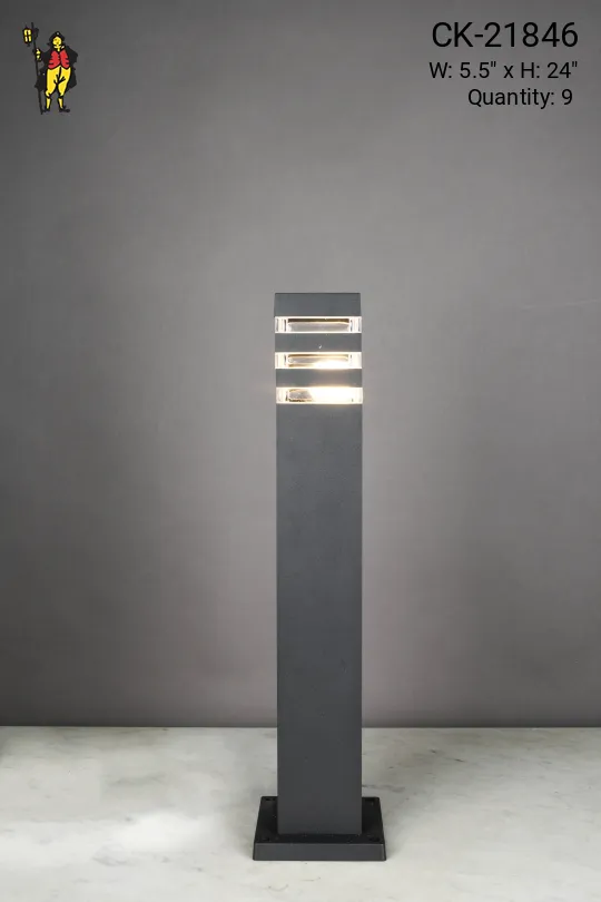 Black Modern Landscape Light