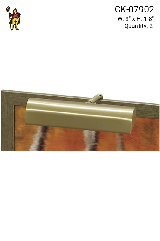 Satin Brass 9" Picture Light