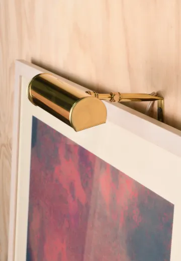 Polished Brass 7" Picture Light
