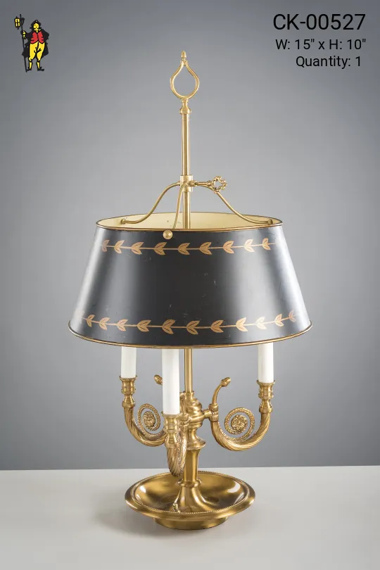 Three Candle Bouliette Table Lamp
