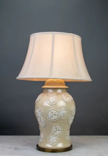 Beige Ceramic Table Lamp