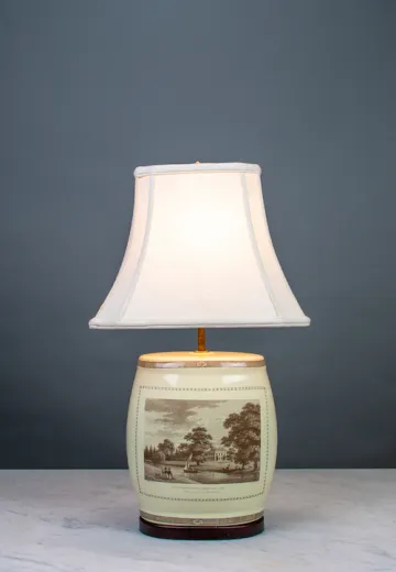 Ceramic Painting Table Lamp