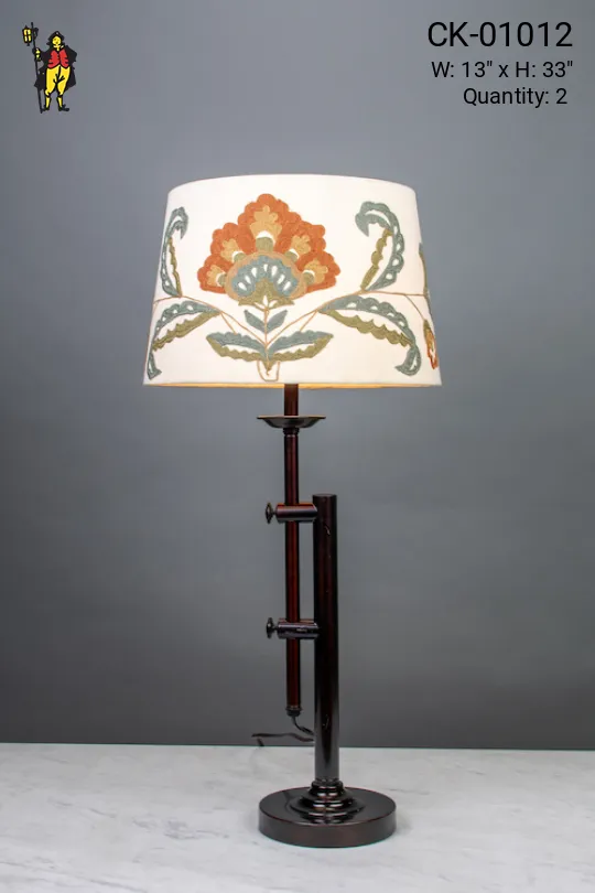Adjustable Wooden Table Lamp