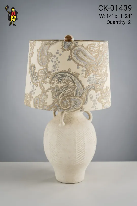 White Sandstone Table Lamp