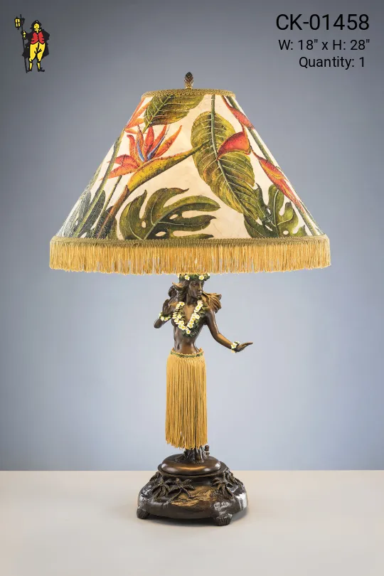 Floral Hula Table Lamp