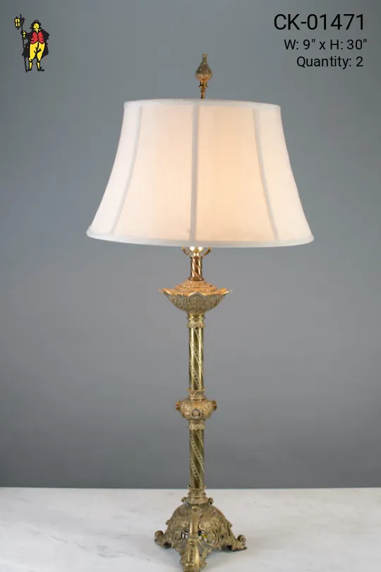 Traditional Brass Table Lamp