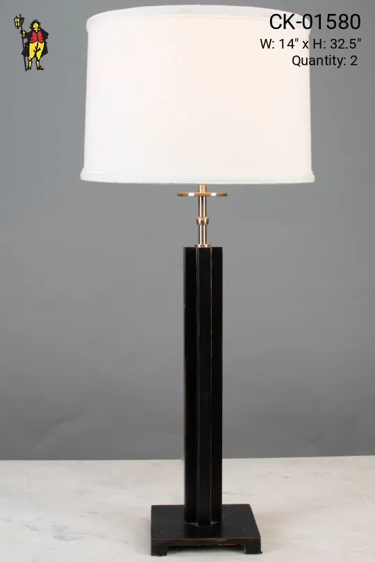 Contemporary Black Table Lamp