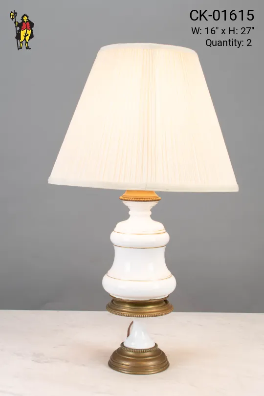White Ceramic Table Lamp