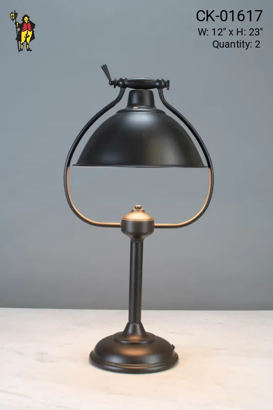 Metal Shaded Adjustable Table Lamp