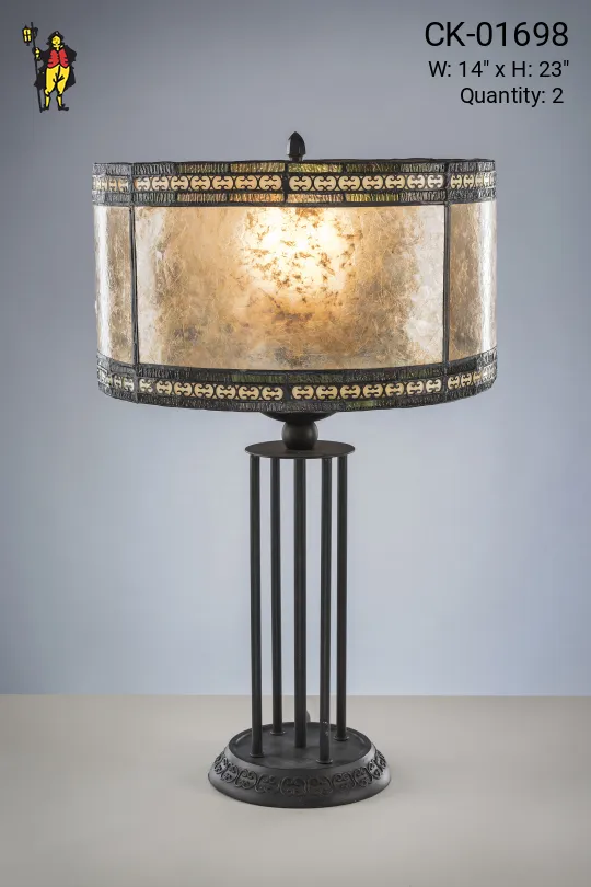 Bronze Gothic Table Lamp