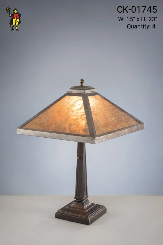 Gothic Bronze Table Lamp