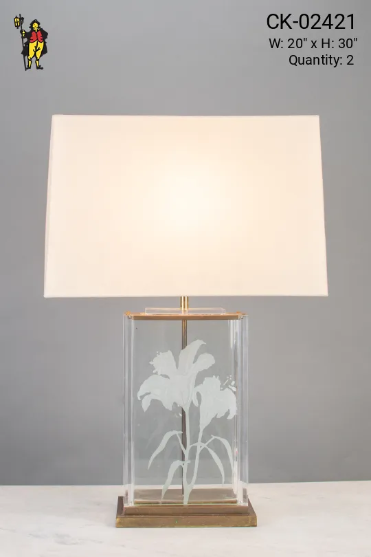 Glass Table Lamp