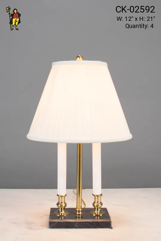 Two Candle Federal Table Lamp