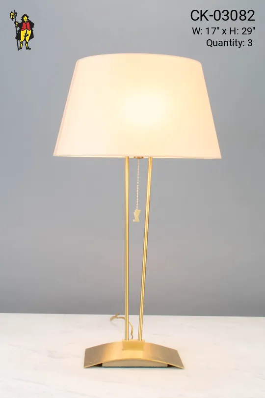 Tall Modern Brass Table Lamp
