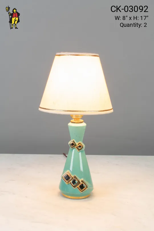Green Ceramic Table Lamp