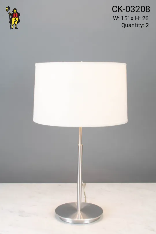 Modern Chrome Table Lamp