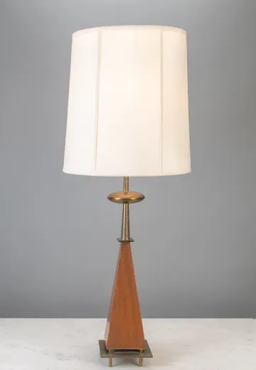 Mid Century Wooden Table Lamp