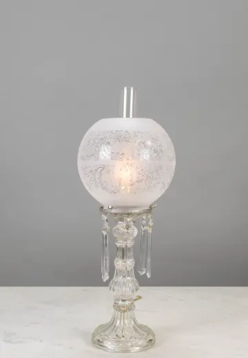 Crystal Oil Table Lamp